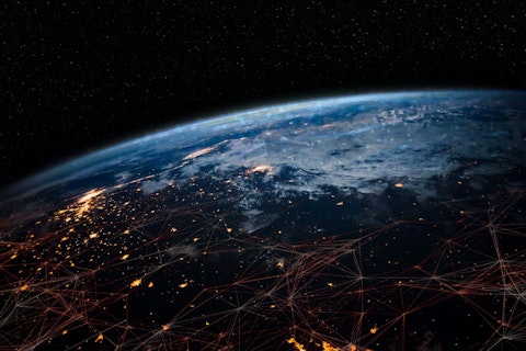 Planet earth globe view from space showing realistic earth surface and world map as in outer space point of view . Elements of this image furnished by NASA planet earth from space photos.